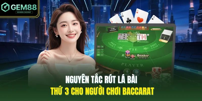 Nguyên tắc rút lá bài thứ 3 cho người chơi Baccarat